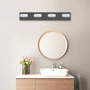 Modern Black 4 Light Vanity Mirror Light Fixture for Bathroom