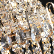 Large Crystal Modern Luxury Chandelier For Living Room, Dining Room, Bedroom, Hallway - Gold (No Bulbs Included)