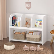 Kids Bookcase Storage Shelf with 4 Compartments