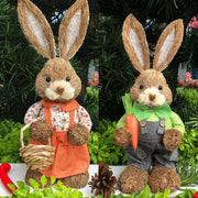 Easter Straw Rabbit Decoration for Garden and Wedding Crafts