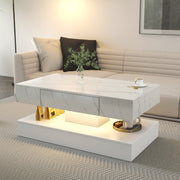 6.93IN High LED Modern Coffee Table For Living Room
