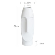 Nordic Ceramic Face Vase for Home Decor and Styling