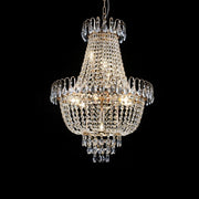 Large Crystal Modern Luxury Chandelier For Living Room, Dining Room, Bedroom, Hallway - Gold (No Bulbs Included)