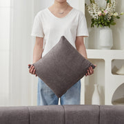 Curved Symmetrical Modular Semi Circular Sofa Sectional with 2 Pillows For Bedroom, Living Room, Office For Leisure Or Nap, Reading Room and Lobby