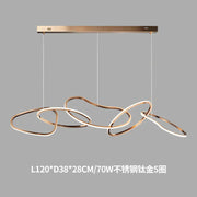 Minimalist Stainless Steel Dining Room Pendant Light