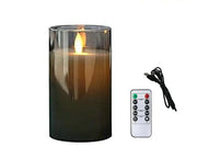 USB Rechargeable Flameless LED Pillar Candles