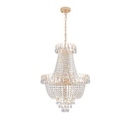 Large Crystal Modern Luxury Chandelier For Living Room, Dining Room, Bedroom, Hallway - Gold (No Bulbs Included)