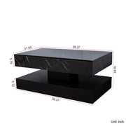 6.93IN High LED Modern Coffee Table For Living Room