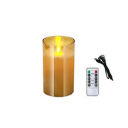 USB Rechargeable Flameless LED Pillar Candles