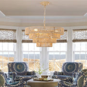 Bohemian Woven Rattan Chandelier for Kitchen, Dinning Hall, Entrance