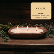 3-Wick Dough Bowl Clean Burning Scented Candles