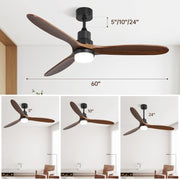 Metal And Wood Ceiling Fans