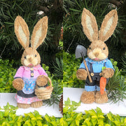 Easter Straw Rabbit Decoration for Garden and Wedding Crafts