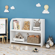 Kids Bookcase Storage Shelf with 4 Compartments