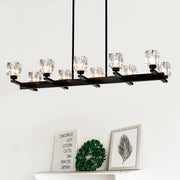 8-Light Crystal Chandelier For Dining Room, Kitchen, Farmhouse, Entryway, Living Room