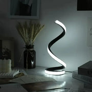 Modern LED Spiral Table Lamp for Bedroom & Living Spaces