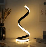 Modern LED Spiral Table Lamp for Bedroom & Living Spaces