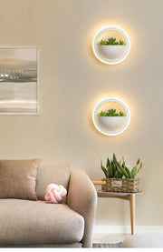 Modern Minimalist LED Wall Light - Green Plant Design