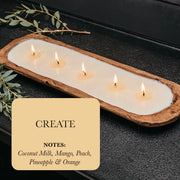 5-Wick Dough Bowl Clean Burning Scented Candles