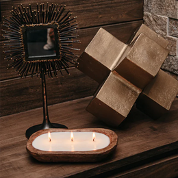 3-Wick Dough Bowl Clean Burning Scented Candles