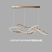 Minimalist Stainless Steel Dining Room Pendant Light