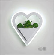 Modern Minimalist LED Wall Light - Green Plant Design