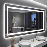 60x36 Inch LED Vanity Mirror for Bathroom Front and Backlit with Dimmable Light
