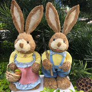 Easter Straw Rabbit Decoration for Garden and Wedding Crafts
