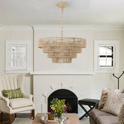 Bohemian Woven Rattan Chandelier for Kitchen, Dinning Hall, Entrance