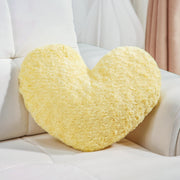 Yellow Heart Decorative Accent  Throw Pillows for Chair, Bed, Couch and Living Room