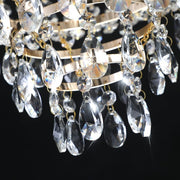 Large Crystal Modern Luxury Chandelier For Living Room, Dining Room, Bedroom, Hallway - Gold (No Bulbs Included)