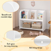 Kids Bookcase Storage Shelf with 4 Compartments