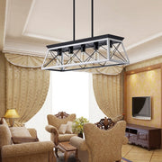 5 Lamps Farmhouse Chandelier for Dining Room - White (Bulbs Not Included)
