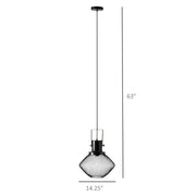 Industrial Pendant Light Fixtures with Adjustable Hanging Chain - Black (Bulbs Not Included)