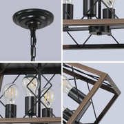 Farmhouse Chandelier 4 Lights Vintage Antique Chandelier Lamps (Bulbs not Included)