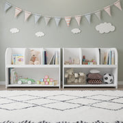 Kids Bookcase Storage Shelf with 4 Compartments