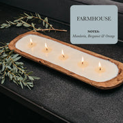 5-Wick Dough Bowl Clean Burning Scented Candles