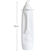 Nordic Ceramic Face Vase for Home Decor and Styling