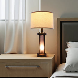 Farmhouse Bedside Nightstand Lamps With USB Ports