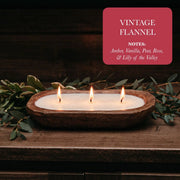 3-Wick Dough Bowl Clean Burning Scented Candles