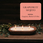 3-Wick Dough Bowl Clean Burning Scented Candles