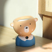 Cartoon Bear Ceramic Succulent Planter for Home Decor
