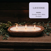 3-Wick Dough Bowl Clean Burning Scented Candles