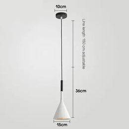 Nordic Cone Pendant Light for Dining and Bedroom (Single)