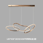 Minimalist Stainless Steel Dining Room Pendant Light