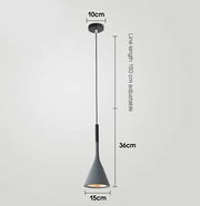 Nordic Cone Pendant Light for Dining and Bedroom (Single)
